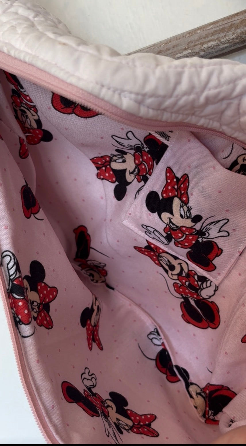 Bum Bag - Large Pink Quilt & Minnie Mouse