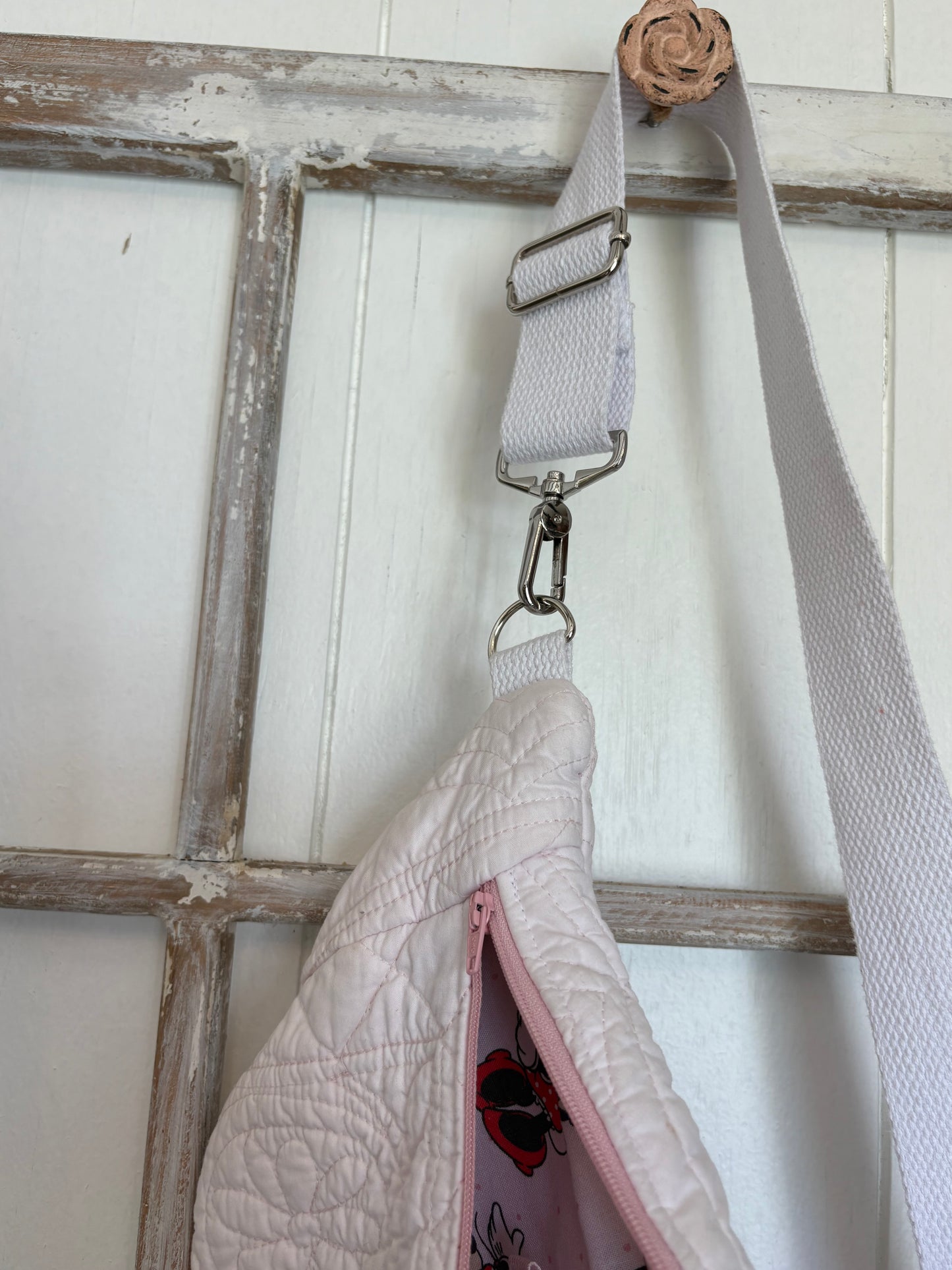 Bum Bag - Large Pink Quilt & Minnie Mouse