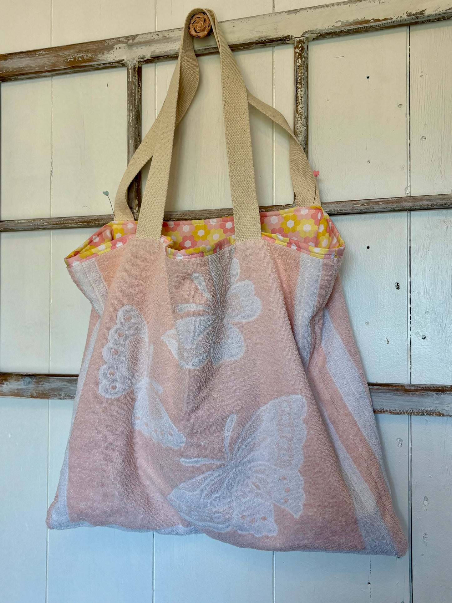 Terry Cloth Bag - Butterflies