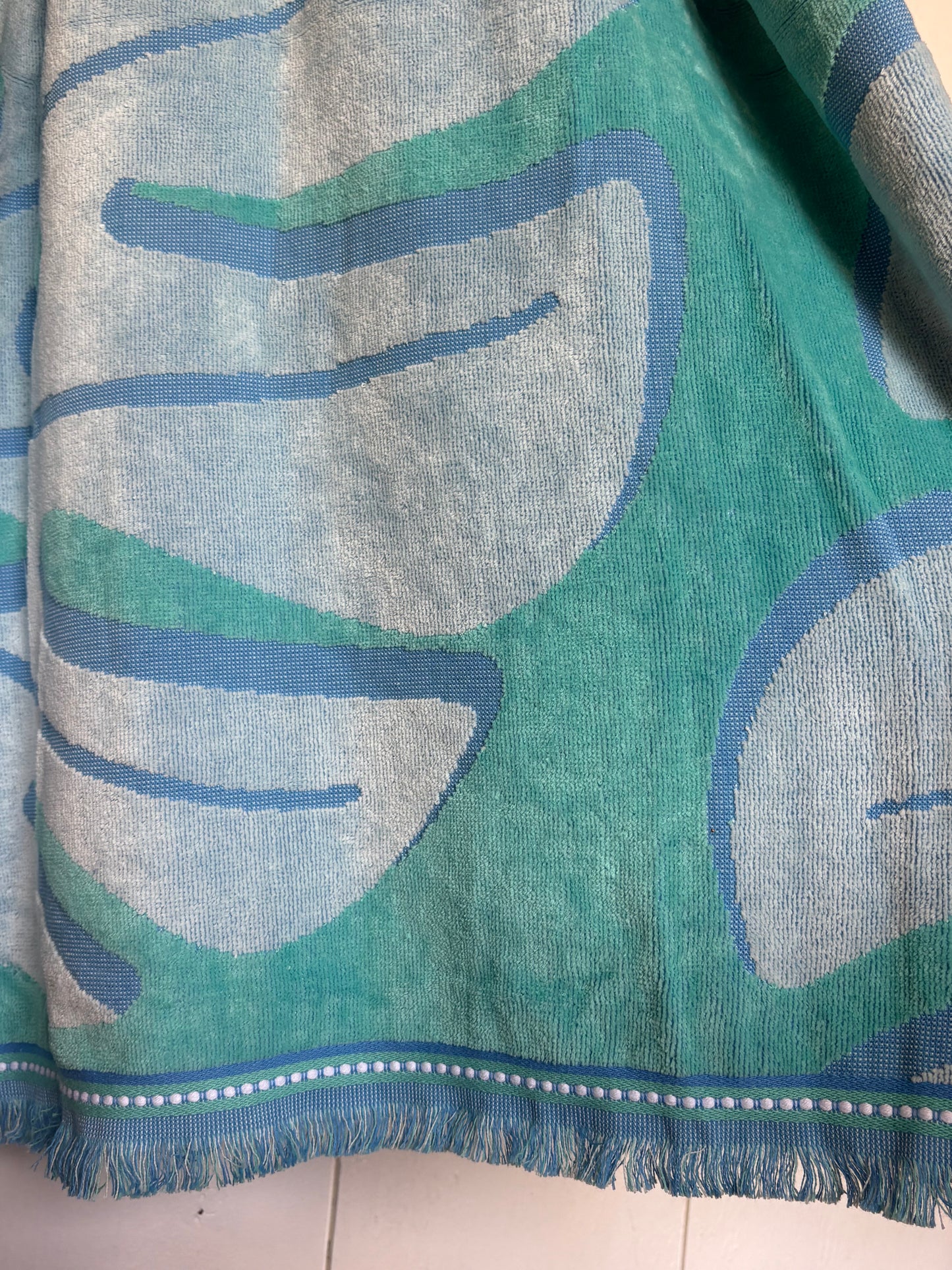 Towel Robe - Turquoise & Blue Oversized