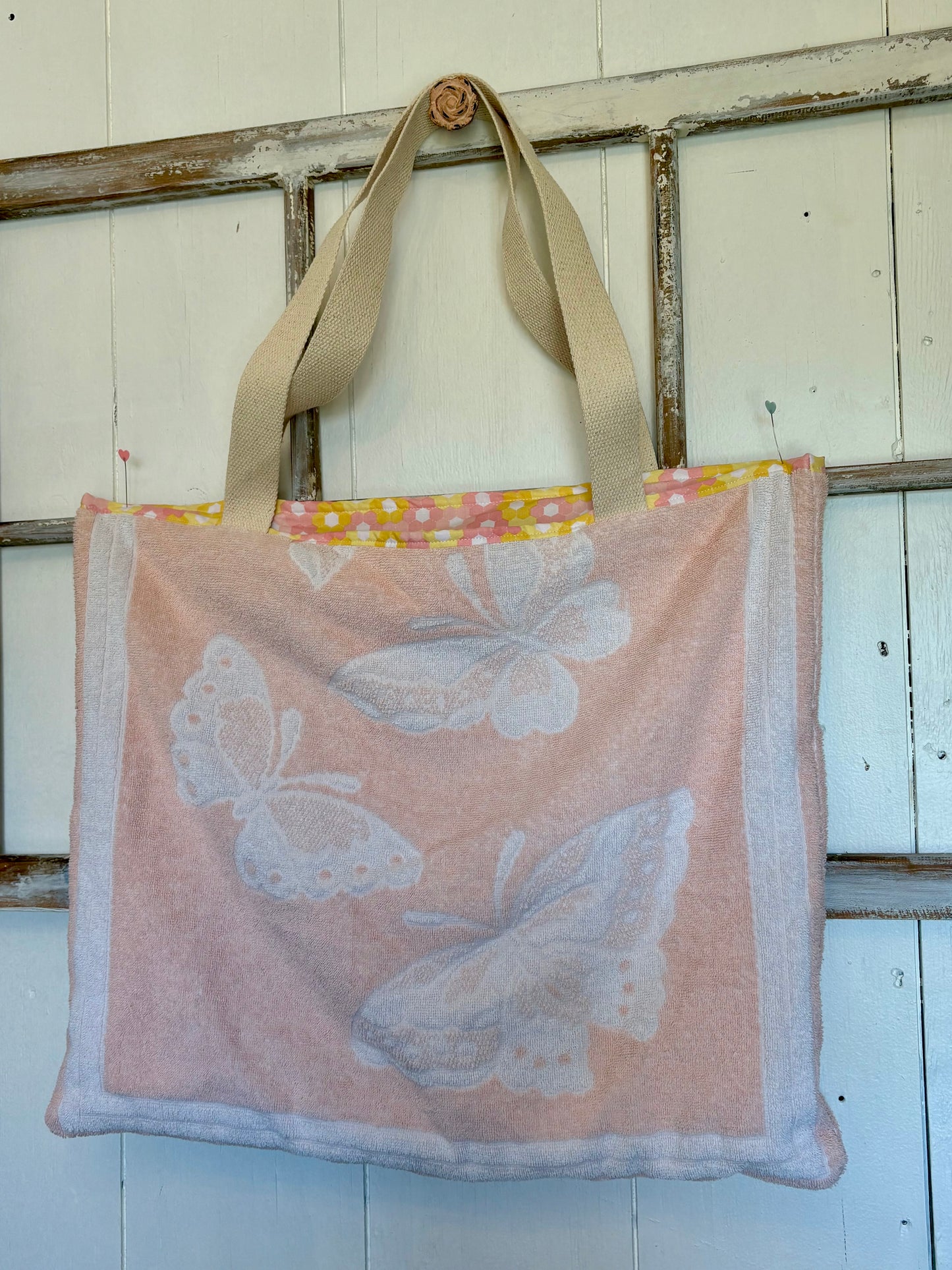 Terry Cloth Bag - Butterflies