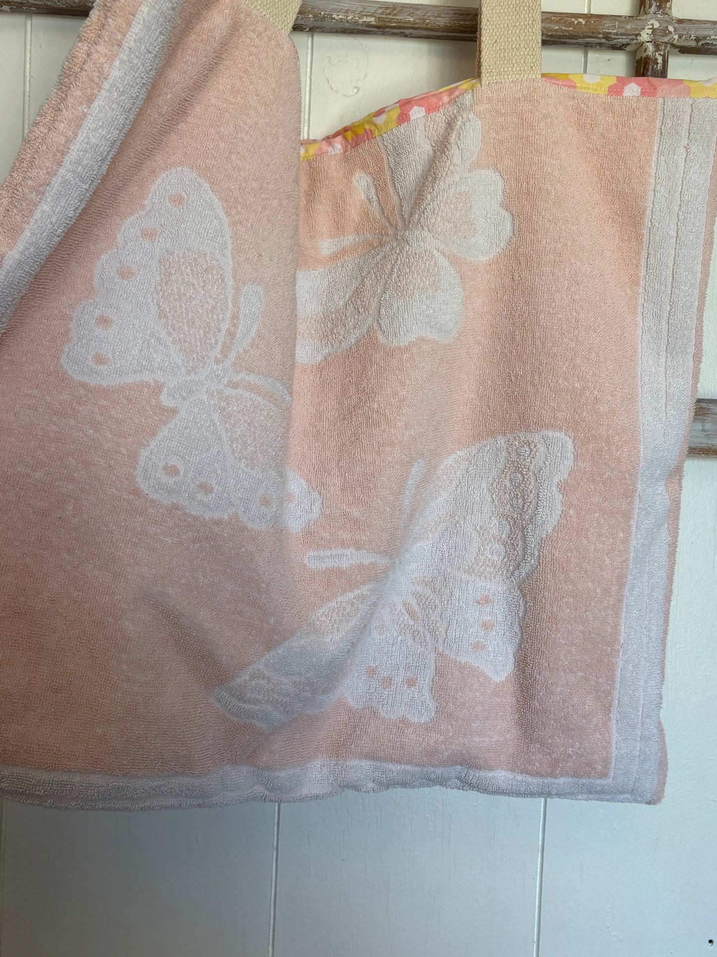 Terry Cloth Bag - Butterflies
