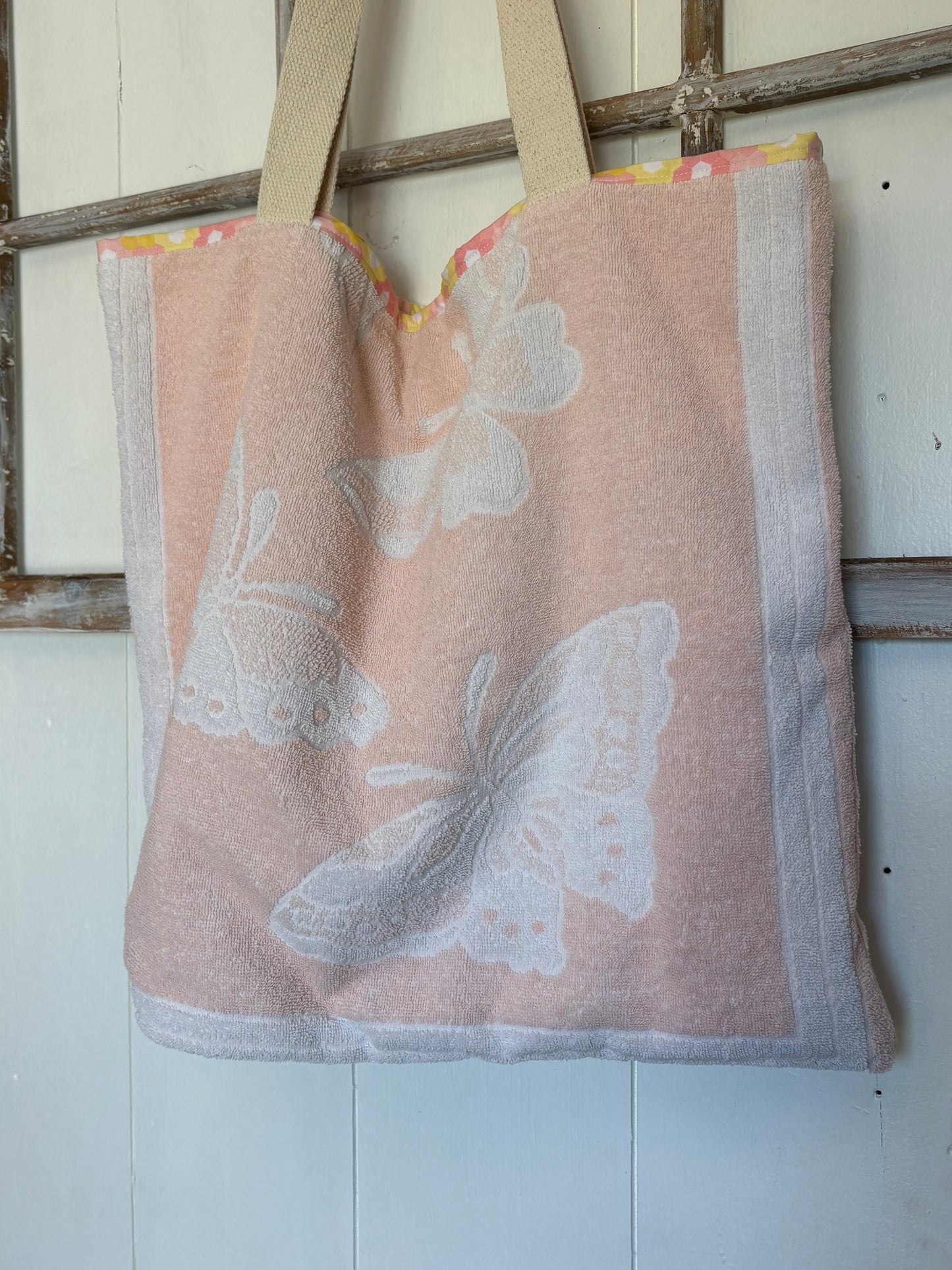 Terry Cloth Bag - Butterflies