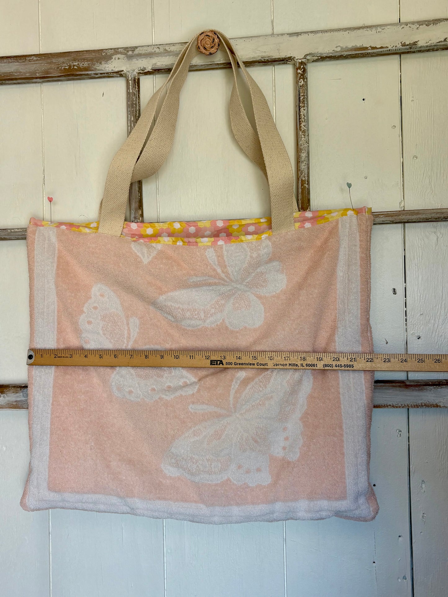 Terry Cloth Bag - Butterflies
