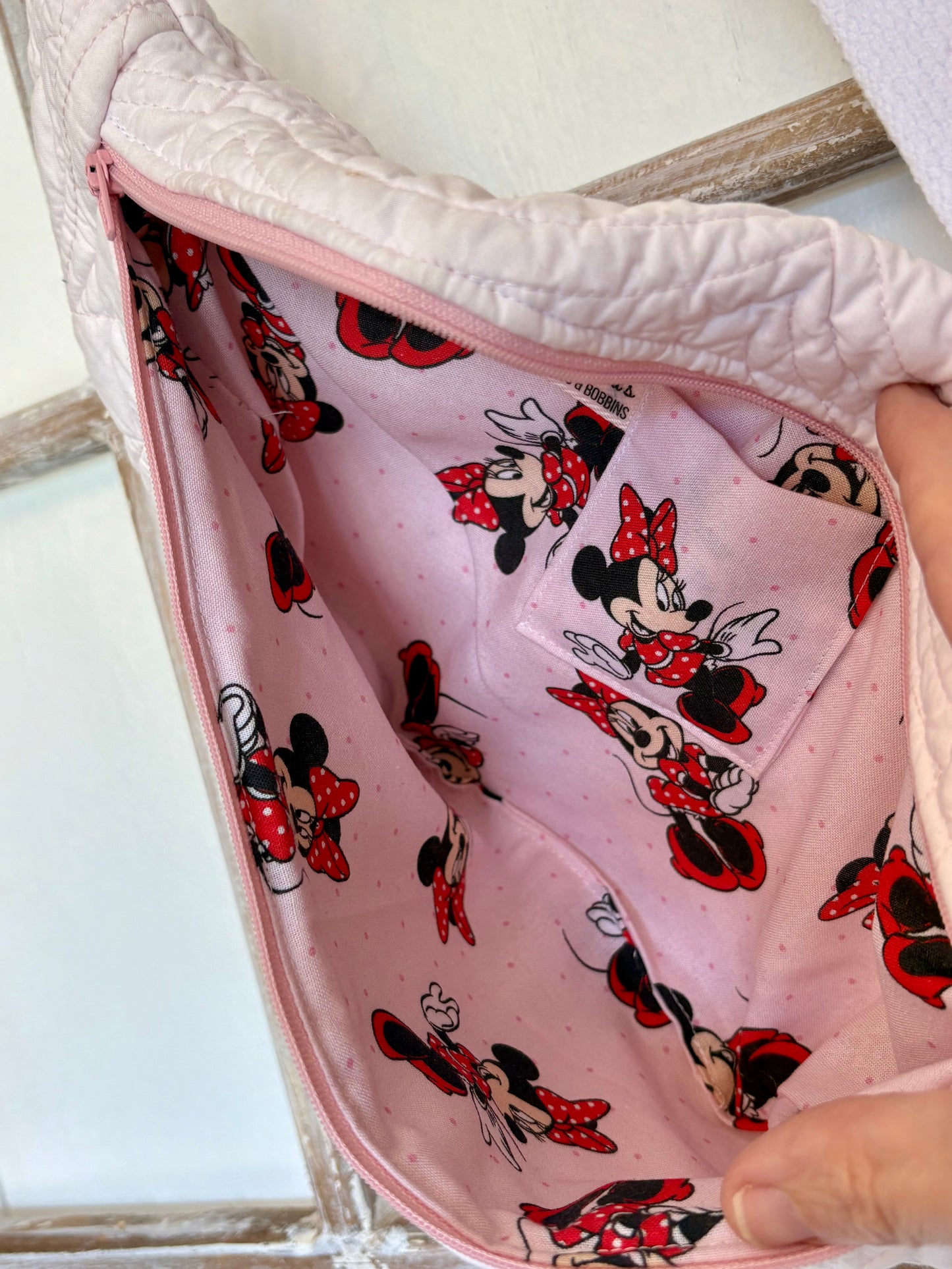 Bum Bag - Large Pink Quilt & Minnie Mouse