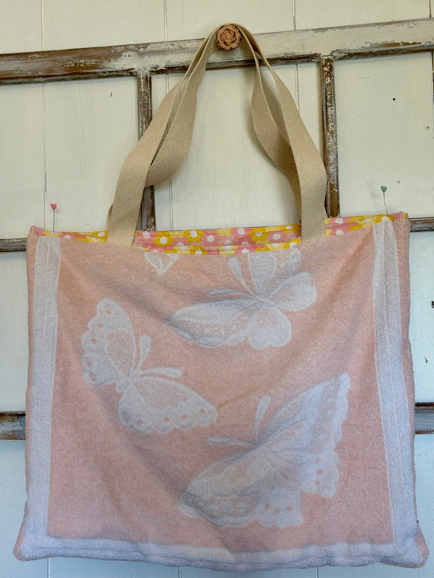 Terry Cloth Bag - Butterflies
