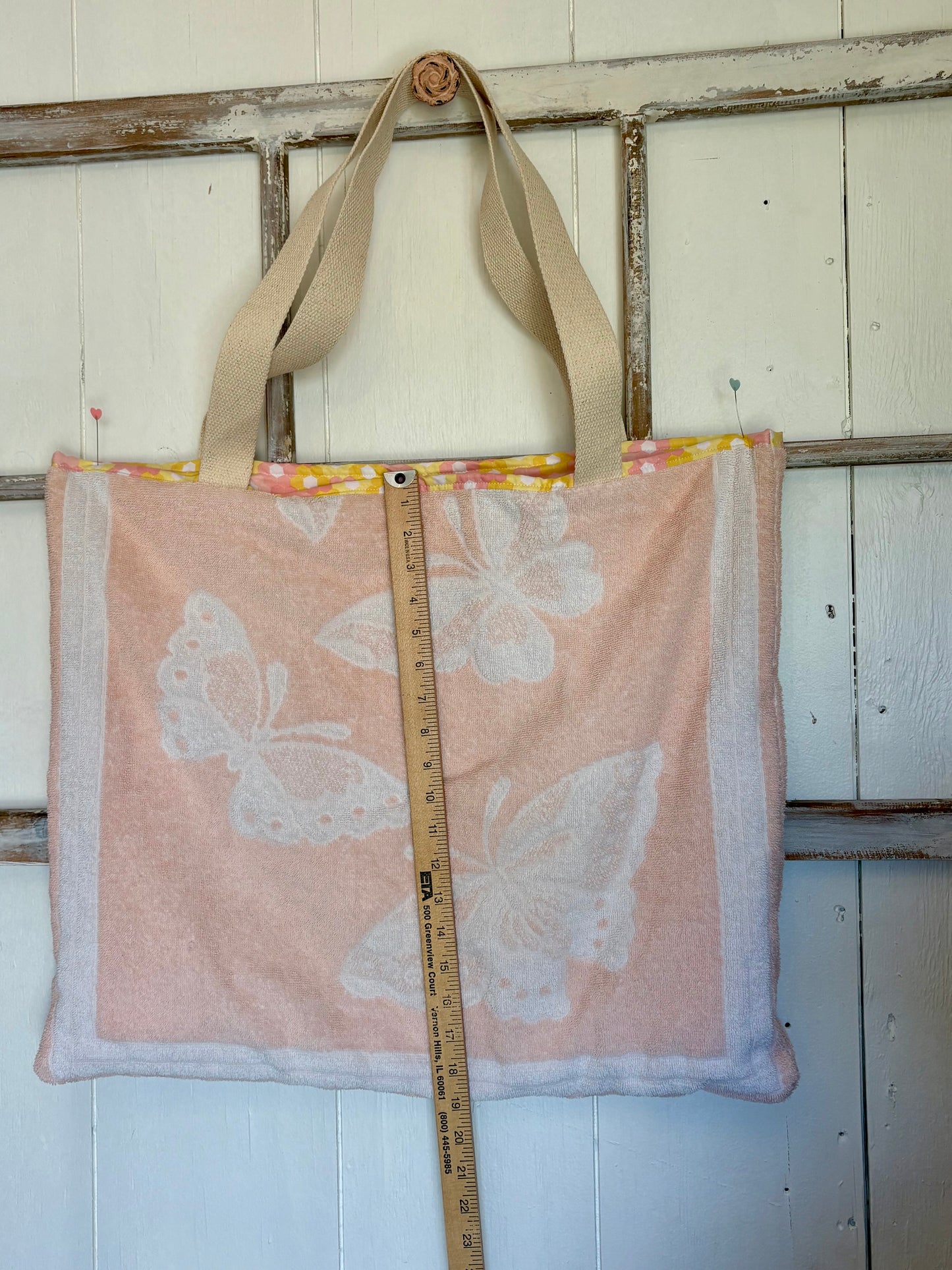 Terry Cloth Bag - Butterflies