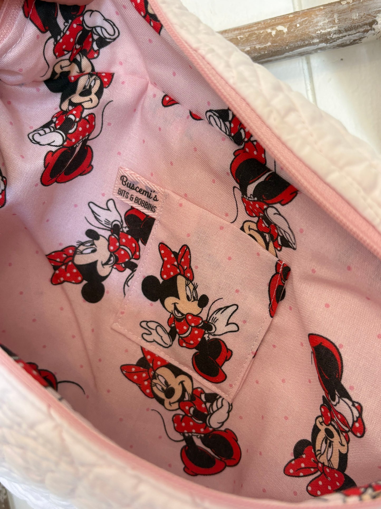 Bum Bag - Large Pink Quilt & Minnie Mouse