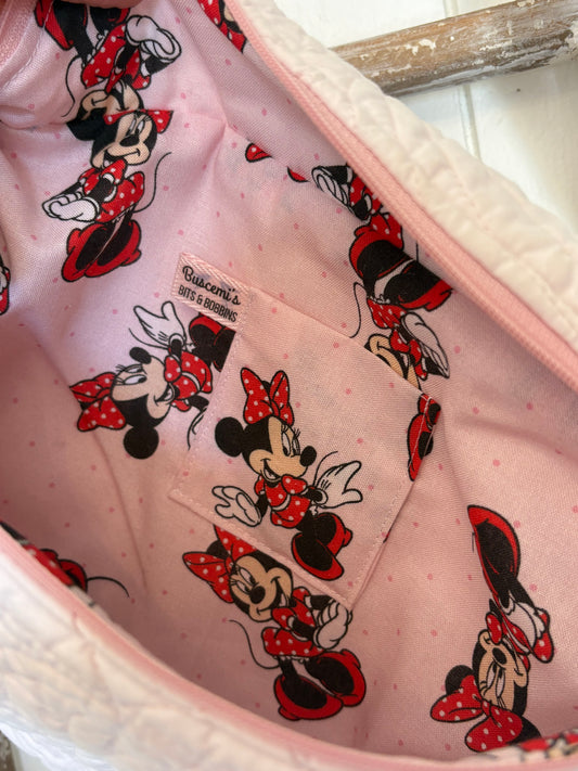 Bum Bag - Large Pink Quilt & Minnie Mouse