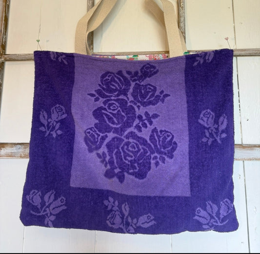 Terry Cloth Bag - Royal Purple