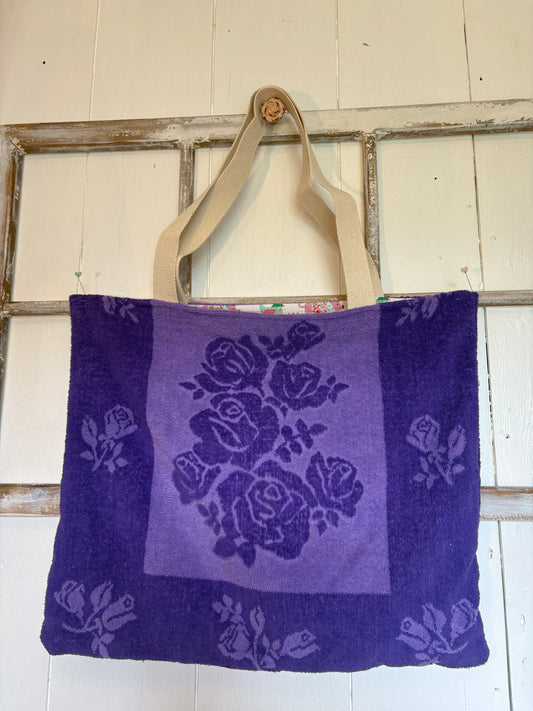 Terry Cloth Bag - Royal Purple