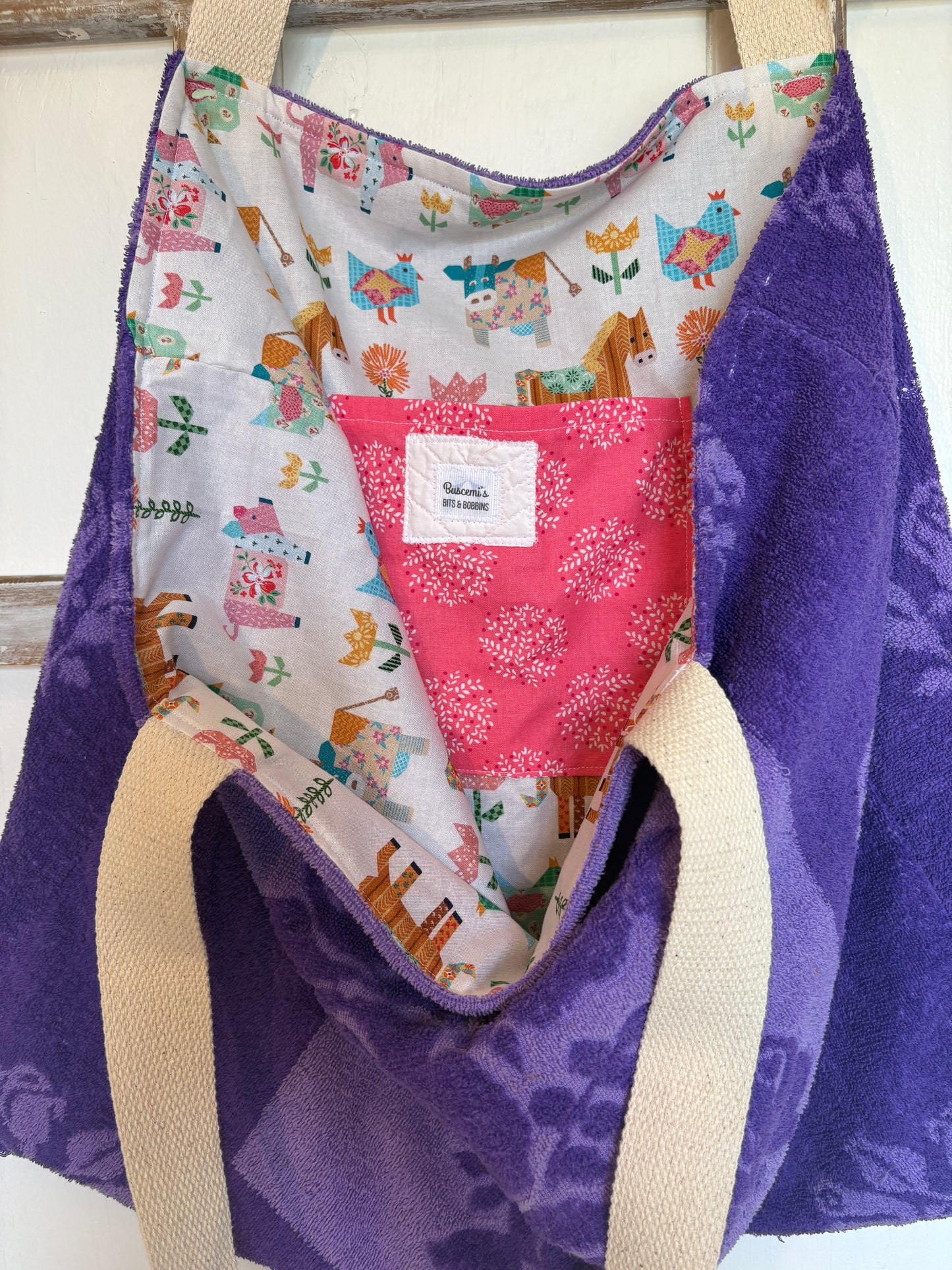 Terry Cloth Bag - Royal Purple